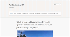 Desktop Screenshot of gillinghamcpa.com