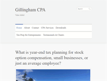 Tablet Screenshot of gillinghamcpa.com